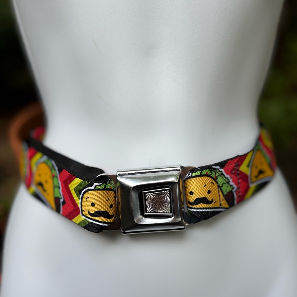 Buckle-Down Taco Man Adjustable Character Belt